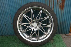 0829　WORK SCHWERT SG1 20X8.5J アルミホイール １本のみ タイヤ付　修正要