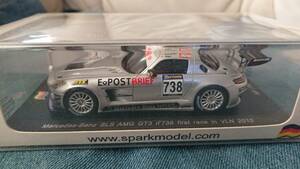 1/43 SPARK 2010年VLN メルセデスベンツSLS AMG GT3#738 B・シュナイダー、T・イエガー SLS初レース