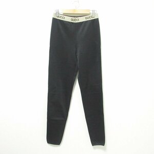 新品 未使用品 23SS GUCCI グッチ レギンスパンツ スパッツ フィットネスパンツ サイズM ブラック 024