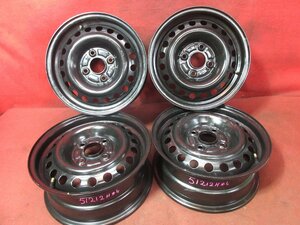 スチール ホイール 4本 ホンダ純正 15×6J 4穴 PCD 114.3 +50 ハブ径 64 インテグラ タイプR DB8 DC2◆51212H(L)