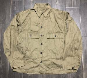 [NEW] WAREHOUSE U.S.N. HERRINGBONE UTILITY JACKET 2143 ONE WASH　42