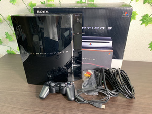 4380-02★動作確認済・初期化済★SONYソニー PlayStation3 PS3 CECHA00 60GB 本体　・コントローラー/電源コード/HDMIケーブルなどつき★