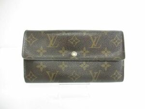 訳あり ルイヴィトン LOUIS VUITTON モノグラム ポルトフォイユ・サラ PVC 長財布 M61734 CT0047 ブラウン レディー