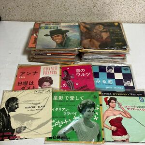 EPレコード 洋楽　邦楽　歌謡曲 日活映画 ヴィンテージ　レトロ　EPレコード 72枚　レコード　コニーフランシス 保管品