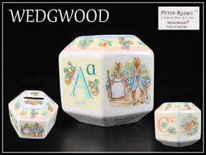 久448 WEDGWOOD ウェッジウッド PETER RABBIT ピーターラビット 貯金箱 箱の汚れあり 美品　ｒ