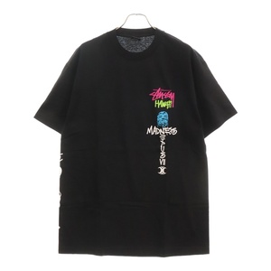 STUSSY ステューシー ×NEXUS7 ネクサスセブン ハワイ限定 フォトプリント 半袖Tシャツ ブラック