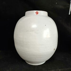 ■観心・時代旧蔵■C706朝鮮珍品旧蔵 朝鮮美術 高麗磁 朝鮮古陶磁器 古高麗 李朝 高麗白磁大壺