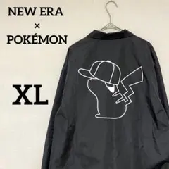 【美品】NEW ERA × POKÉMON コーチジャケット コラボ 黒 XL