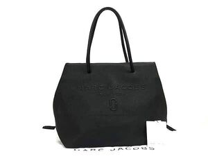 1円 ■新品■未使用■ MARC JACOBS マークジェイコブス レザー ショルダーバッグ トート 肩掛け レディース メンズ ブラック系 FJ3370