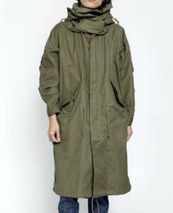 HYKE 定価 104,500円 ハイク 17AW M-65 モッズコート ライナー付き ロングコート TYPE FIELD COAT-M-65タイプフィールドコート カーキ