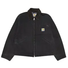 希少 Carhartt デトロイトジャケット ブラック フェード 雰囲気抜群