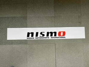 NISMO　ニスモ　フロントウインドーステッカー　白