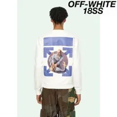 希少 18SS オフホワイト Virgil Abloh スウェット クロスアロー