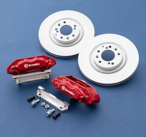 ◆ S2000(AP1・AP2) ALTEX 製 DC5 FD2 フロント ブレンボ(brembo) キャリパー 流用 取り付け ver.2 フルセット ◆