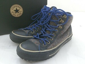 ◇ ◎ CONVERSE コンバース OD-WOOL HI 1C068 スニーカー シューズ サイズ25.0cm ブラック ブラウン ブルー系 メンズ