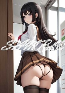 Z199 高坂麗奈 響け!ユーフォニアム 響ユ ひびユーフォ A4 同人 イラスト 美少女 コスプレ Anime アニメ ポスター セクシーアート AI..