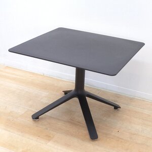 TOOU トゥー EEX Square Dining Table イーエックス ダイニングテーブル ブラック カフェテーブル スクエア KK14643 中古オフィス家具