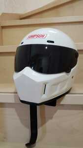 シンプソンヘルメットSIMPSON スーパーバンディット11SB11 パールホワイト 59cm