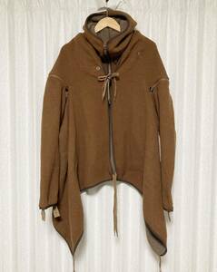 美品☆[Mountain Research] 22AW 定46,200 3575 Folks Poncho 2022 Condition Cold 5WAY フリースポンチョ F ブラウン マウンテンリサーチ