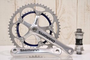 ★SHIMANO シマノ FC-7701 DURA-ACE 170mm 53/39T 2x9s クランクセット BCD:130mm インナーチェーンリング換装 BB付属