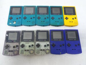 6■/Zこ8630　任天堂 Nintendo GBC　ゲームボーイカラー ジャンク 10台セット CGB-001 動作未確認 保証無