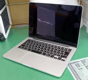 T11032nジャンク MacbookPro RetinaEarly2015 corei5 8GBオンボードメモリ 13.3inch 2560×1600 部品取りにどうぞ