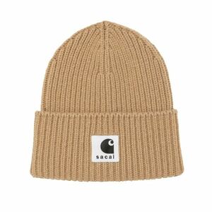 Carhartt x sacai Beanie Beige カーハート x サカイ ビーニー ベージュ　ニット帽　ニットキャップ