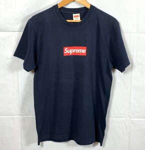 Supreme シュプリーム 20th anniversary Box Logo Tee ボックスロゴ Tシャツ 半袖シャツ サイズ:M ネイビー系 ☆良品☆[664-1122-8E5]