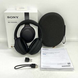 【8M53】1円スタート SONY WH-1000XM4 ソニー ワイヤレスノイズキャンセリングステレオヘッドセット ヘッドホン 通電確認済 オーディオ機器