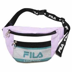 FILA フィラ ウェストバッグ ウェストポーチ パープル レディース メンズ 中古 美品