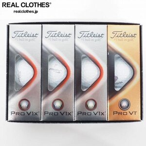 【未使用/オウンネーム】Titleist/タイトリスト PRO V1x・V1 ゴルフボール ホワイト 計1ダース /000