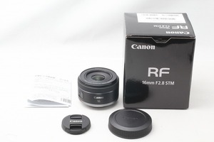 ◆新品同様◆キヤノン Canon RF 16mm F2.8 STM 超広角単焦点レンズ 元箱◇46346