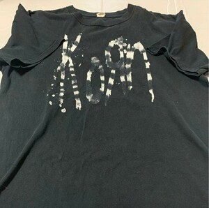 KORN コーン　アンビル　ＸＬサイズ　ロック　オルタナ　ハードロック　黒　 半袖Tシャツ ブラック 古着 半袖 Tシャツ 半袖プリントTシャツ