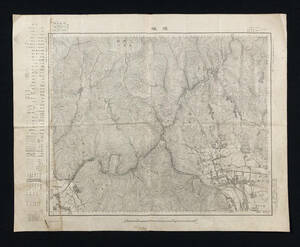 ●古地図●『嵯峨』1枚 大日本帝国陸地測量部 明治42年測図 2万分の1 地形図 山陰本線●戦前 古書 郷土資料 京都