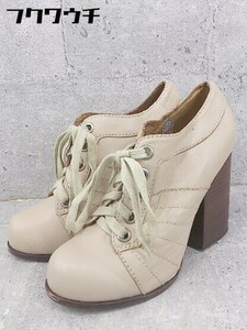 ◇ JeffreyCampbell ジェフリーキャンベル レースアップ ヒール パンプス シューズ サイズ36 ベージュ レディース