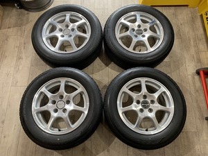 【2304020】Modulo ホンダ 純正 オプション ホイール 16インチ 6.5J +55 PCD114.3 5H + BRIDGESTONE ECOPIa EX20RV 215/60R16 2015年