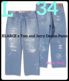 XLARGE x Tom and Jerry Denim Pants 34インチ