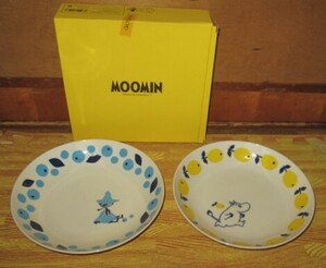 ★箱入り未使用★Moominムーミン★パスタカレー皿2枚セット★ムーミン＆スナフキン