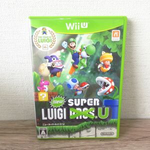 美品 動作品 Wii U New スーパールイージ U 任天堂 マリオ ゲームソフト/Y1017-2