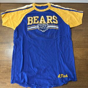 Abercrombie&Fitch アバクロンビーアンドフィッチ 半袖 Tシャツ BEARS 熊ワッペン 古着 M?サイズ ※ネコポス発送可(●