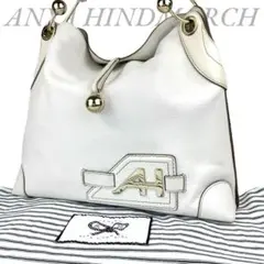 ANYA HINDMARCH アニヤハインドマーチ ショルダーバッグ レザー 白