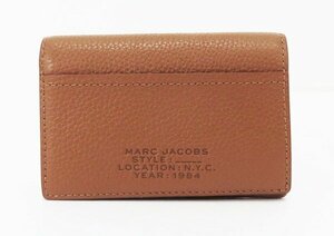 ◇新品同様【MARC JACOBS マーク ジェイコブス】ザ レザー スモール バイフォールド ウォレット S133L01RE22 財布 ブラウン