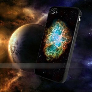 iPhone 8 iPhone 8 Plus iPhone X アイフォン アイフォーン エイト プラス テンかに星雲 宇宙 アートケース 保護フィルム付
