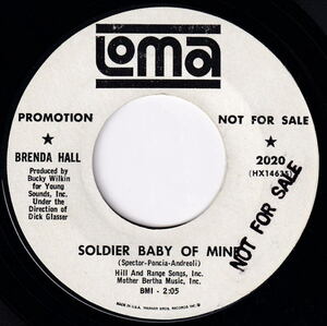 Brenda Hall - Soldier Baby Of Mine Phil Spector Ronny & The Daytonas ガールポップ