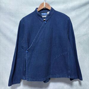 BLUE BLUE JAPAN ブルーブルー INDIGO STITCH SASHIKO JACKET 小粒 刺し子 藍染 作務衣 羽織り ジャケット size.2 (M) インディゴ 美品