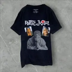 【w551】USA古着ポエティックジャスティス映画ムービー半袖Tシャツ2PAC