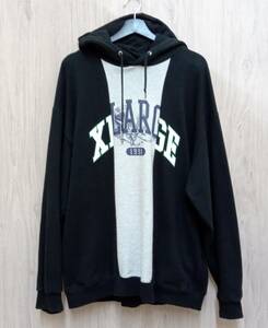 X-LARGE/エクストララージ/パーカー/21AW/PATCHWORK PULLOVER HOODED SWEAT/ブラック/XLサイズ