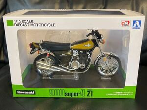 1/12 Z1 KAWASAKI 900SUPER4 Z1 川崎 カワサキ イエローボール ダイキャストバイク ミニカー オートバイ 青島 z2 zⅠ zⅡ 旧車 完成品Z900