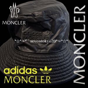 新入荷 本物 新品 4400472 超人気MONCLER 限定 モンクレール x adidas サイズL/BUCKET バケットハット リバーシブル イタリア製