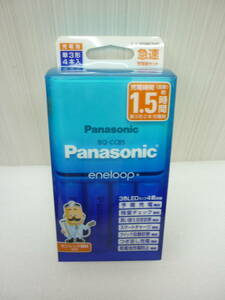 未使用 Panasonic K-KJ85MCD40 急速充電セット エネループ 単3形 4本入 充電池 充電器 a